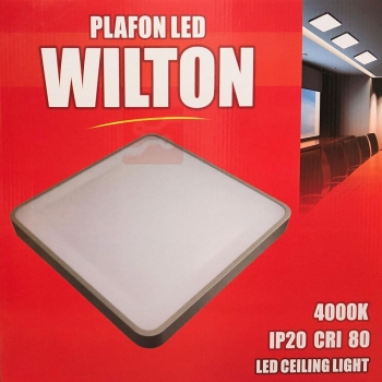 PLAFON LED WILTON 24W 4000K SZARY RAL 7047-105755