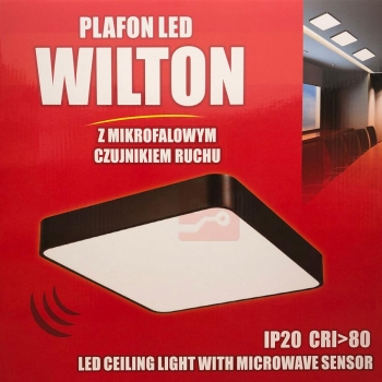 PLAFON LED WILTON 24W 4000K CZUJNIK RUCHU CZARNY-105781