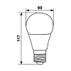 ŻARÓWKA LED PITT 12W E27 KULKA 270° DZIENNA-106539