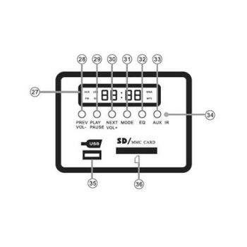 WZMACNIACZ RADIOWĘZŁOWY MRS PA Z60SD 60W Z PORTEM SD, USB, FM-112886