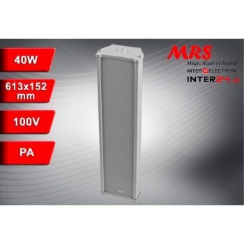 KOLUMNA RADIOWĘZŁOWA PA MRS 414T METAL BIAŁA 40W/20W IP44-117498